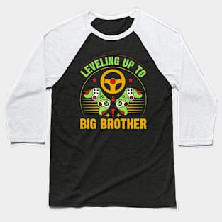 Leveling up to Big Brother 2024 funny gamer vintage Baseball T-Shirt